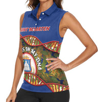 Personalized Sint Maarten Is In My DNA Women Sleeveless Polo Shirt - Wonder Print Shop