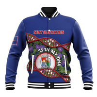 Personalized Sint Eustatius Is In My DNA Baseball Jacket - Wonder Print Shop
