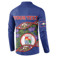 Personalized Sint Eustatius Is In My DNA Button Sweatshirt - Wonder Print Shop