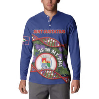 Personalized Sint Eustatius Is In My DNA Button Sweatshirt - Wonder Print Shop
