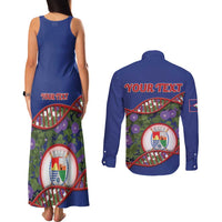 Personalized Sint Eustatius Is In My DNA Couples Matching Tank Maxi Dress and Long Sleeve Button Shirt - Wonder Print Shop