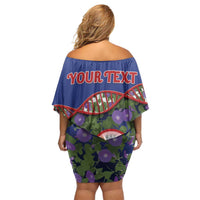 Personalized Sint Eustatius Is In My DNA Family Matching Off Shoulder Short Dress and Hawaiian Shirt - Wonder Print Shop
