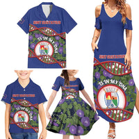 Personalized Sint Eustatius Is In My DNA Family Matching Summer Maxi Dress and Hawaiian Shirt - Wonder Print Shop