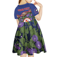 Personalized Sint Eustatius Is In My DNA Kid Short Sleeve Dress - Wonder Print Shop
