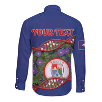 Personalized Sint Eustatius Is In My DNA Long Sleeve Button Shirt - Wonder Print Shop