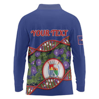 Personalized Sint Eustatius Is In My DNA Long Sleeve Polo Shirt - Wonder Print Shop