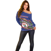 Personalized Sint Eustatius Is In My DNA Off Shoulder Sweater - Wonder Print Shop