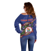 Personalized Sint Eustatius Is In My DNA Off Shoulder Sweater - Wonder Print Shop