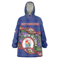Personalized Sint Eustatius Is In My DNA Wearable Blanket Hoodie - Wonder Print Shop