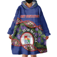 Personalized Sint Eustatius Is In My DNA Wearable Blanket Hoodie - Wonder Print Shop