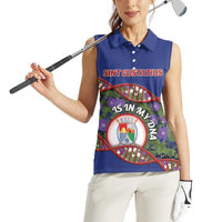 Personalized Sint Eustatius Is In My DNA Women Sleeveless Polo Shirt - Wonder Print Shop