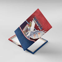 Serbia Canvas Wall Art White Double Headed Eagle With Coat Of Arms - Wonder Print Shop