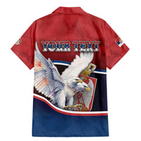 Personalized Serbia Family Matching Mermaid Dress and Hawaiian Shirt White Double Headed Eagle With Coat Of Arms - Wonder Print Shop