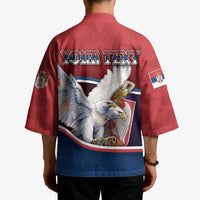 Personalized Serbia Kimono White Double Headed Eagle With Coat Of Arms - Wonder Print Shop