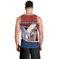 Personalized Serbia Men Tank Top White Double Headed Eagle With Coat Of Arms - Wonder Print Shop