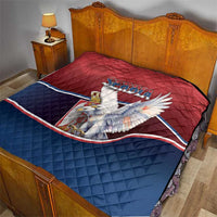 Serbia Quilt White Double Headed Eagle With Coat Of Arms - Wonder Print Shop