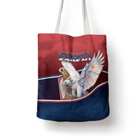 Serbia Tote Bag White Double Headed Eagle With Coat Of Arms - Wonder Print Shop