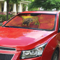 Spain Auto Sun Shade The Spanish Fighting Bull With Coat Of Arms - Wonder Print Shop