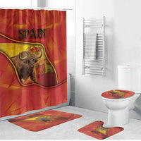 Spain Bathroom Set The Spanish Fighting Bull With Coat Of Arms - Wonder Print Shop