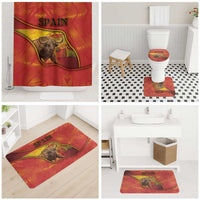 Spain Bathroom Set The Spanish Fighting Bull With Coat Of Arms - Wonder Print Shop