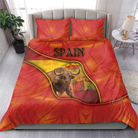 Spain Bedding Set The Spanish Fighting Bull With Coat Of Arms - Wonder Print Shop