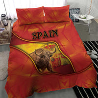 Spain Bedding Set The Spanish Fighting Bull With Coat Of Arms - Wonder Print Shop