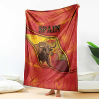Spain Blanket The Spanish Fighting Bull With Coat Of Arms - Wonder Print Shop