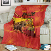 Spain Blanket The Spanish Fighting Bull With Coat Of Arms - Wonder Print Shop