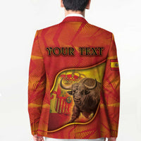 Personalized Spain Blazer The Spanish Fighting Bull With Coat Of Arms - Wonder Print Shop