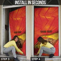 Spain Door Cover The Spanish Fighting Bull With Coat Of Arms - Wonder Print Shop