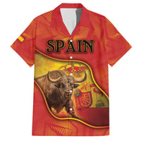 Personalized Spain Family Matching Short Sleeve Bodycon Dress and Hawaiian Shirt The Spanish Fighting Bull With Coat Of Arms - Wonder Print Shop