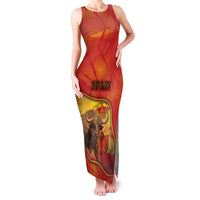 Personalized Spain Family Matching Tank Maxi Dress and Hawaiian Shirt The Spanish Fighting Bull With Coat Of Arms - Wonder Print Shop