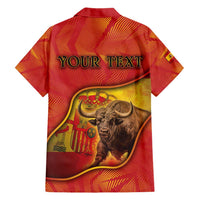 Personalized Spain Hawaiian Shirt The Spanish Fighting Bull With Coat Of Arms - Wonder Print Shop