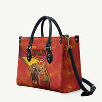 Spain Leather Bag The Spanish Fighting Bull With Coat Of Arms - Wonder Print Shop