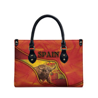 Spain Leather Bag The Spanish Fighting Bull With Coat Of Arms - Wonder Print Shop