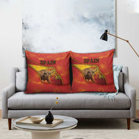 Spain Pillow Cover The Spanish Fighting Bull With Coat Of Arms - Wonder Print Shop