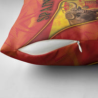 Spain Pillow Cover The Spanish Fighting Bull With Coat Of Arms - Wonder Print Shop
