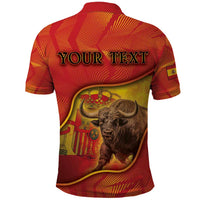 Personalized Spain Polo Shirt The Spanish Fighting Bull With Coat Of Arms - Wonder Print Shop