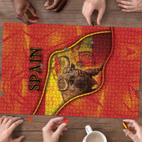 Spain Puzzle The Spanish Fighting Bull With Coat Of Arms - Wonder Print Shop