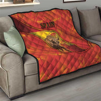Spain Quilt The Spanish Fighting Bull With Coat Of Arms - Wonder Print Shop