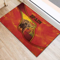 Spain Rubber Doormat The Spanish Fighting Bull With Coat Of Arms - Wonder Print Shop