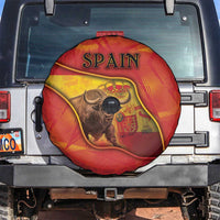 Spain Spare Tire Cover The Spanish Fighting Bull With Coat Of Arms - Wonder Print Shop