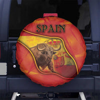 Spain Spare Tire Cover The Spanish Fighting Bull With Coat Of Arms - Wonder Print Shop