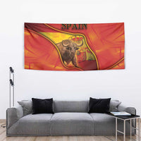 Spain Tapestry The Spanish Fighting Bull With Coat Of Arms - Wonder Print Shop
