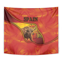 Spain Tapestry The Spanish Fighting Bull With Coat Of Arms - Wonder Print Shop