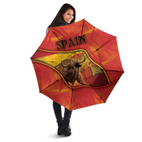 Spain Umbrella The Spanish Fighting Bull With Coat Of Arms - Wonder Print Shop