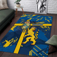 Sweden Area Rug Coat Of Arms Unique Style - Wonder Print Shop