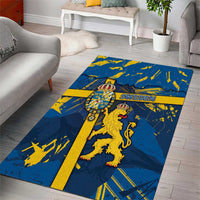 Sweden Area Rug Coat Of Arms Unique Style - Wonder Print Shop