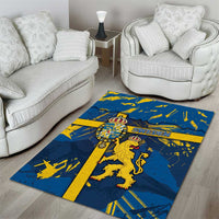 Sweden Area Rug Coat Of Arms Unique Style - Wonder Print Shop