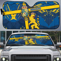Sweden Auto Sun Shade Coat Of Arms Unique Style - Wonder Print Shop